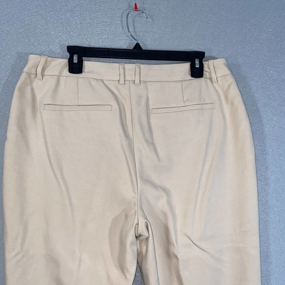 Chicos Pants Womens 2R Beige Pockets Belt Loop High Rise Business Casual - Picture 9 of 14